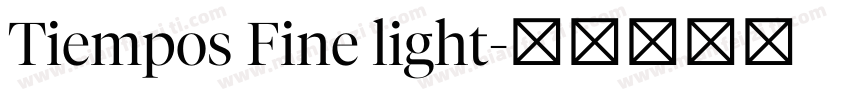 Tiempos Fine light字体转换